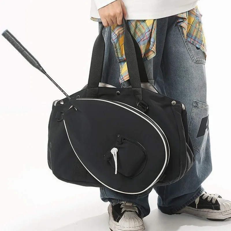 

Badminton Rackets Bag Large Capacity Storage Outdoor Travel Sports Fitness Bags Lightweight Tennis Pickleball Handbag Women Men