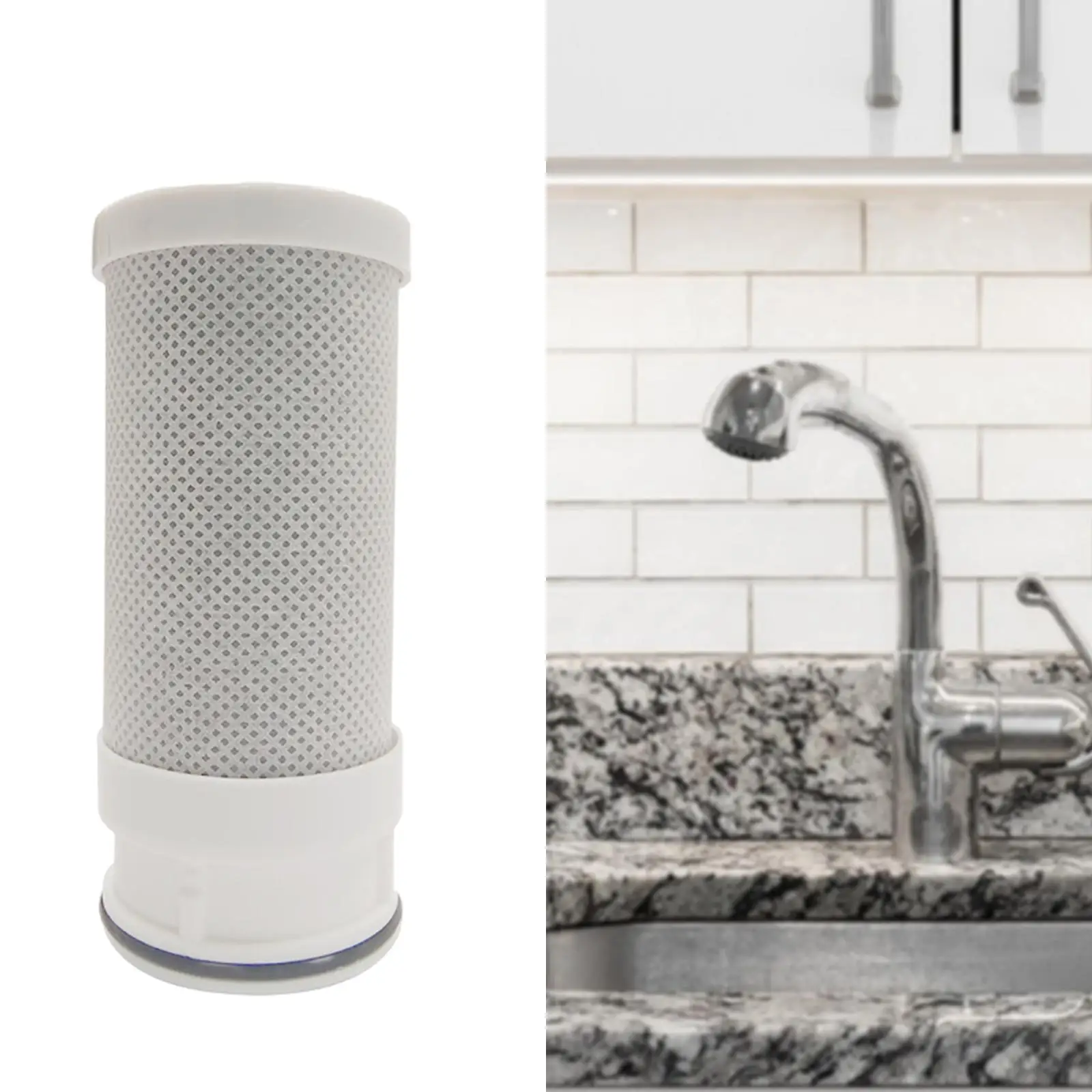 Carbon Fiber Filtered Cartridges Replacement Water Filtered for Home Countertop