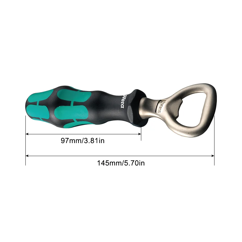 WERA Bottle Opener 05030005003 145 mm Party Beer Opening Tool Easy Operation and Low-weight