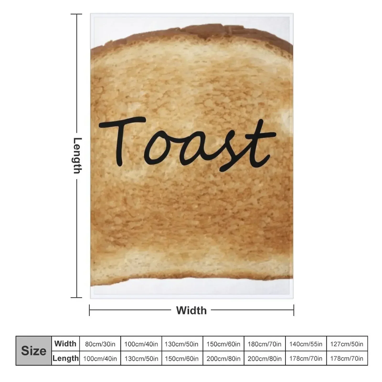 Toast Throw Blanket Shaggy Flannel Fabric Sofas Comforter Travel blankets ands Blankets