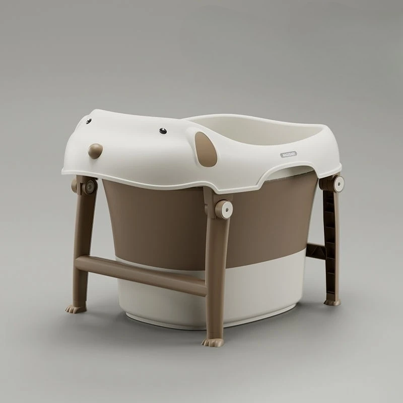 

Kids Foldable Durable Baby Bathtub Newborn Toddler Home Bathroom Sit Lie Comfortably Unisex Soft Portable Bath Bucket Boy Girl