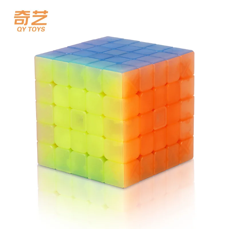 4Pcs/set QiYi Jelly Magic Cube 2x2 3x3 4x4 5x5 Educational Puzzle Magic Cube Toys For Children Kids Gift Toy Cubo Magico