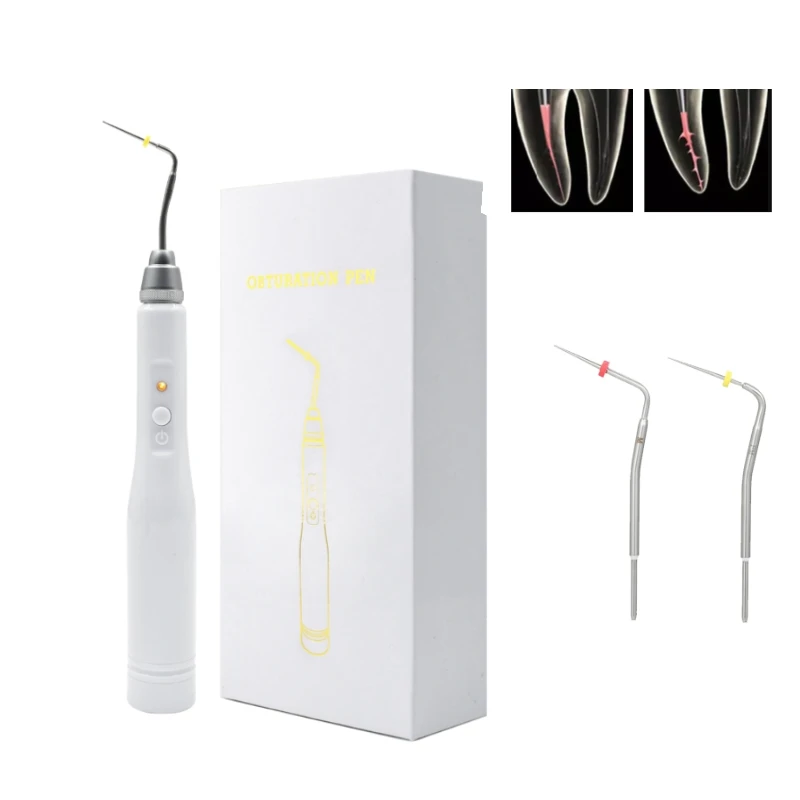 Dental Gutta Percha Points Cutter Endo Obturation Pen with 2 Tips Root Cannal Heating Plugger Dentist Tools