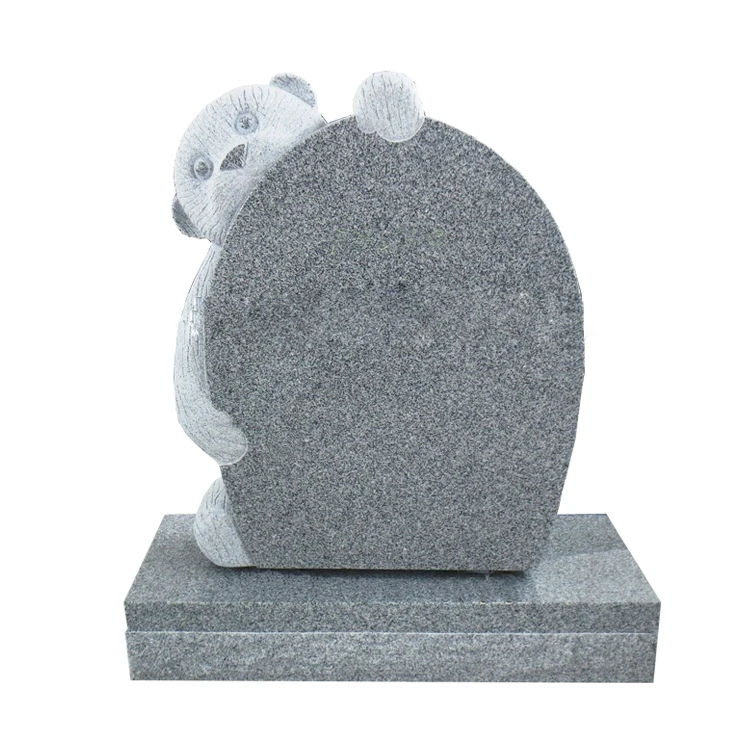 

High Polished Granite Pet Headstone&Monument Natural Stone Teddy Bear Gravestone For Customized Memorials