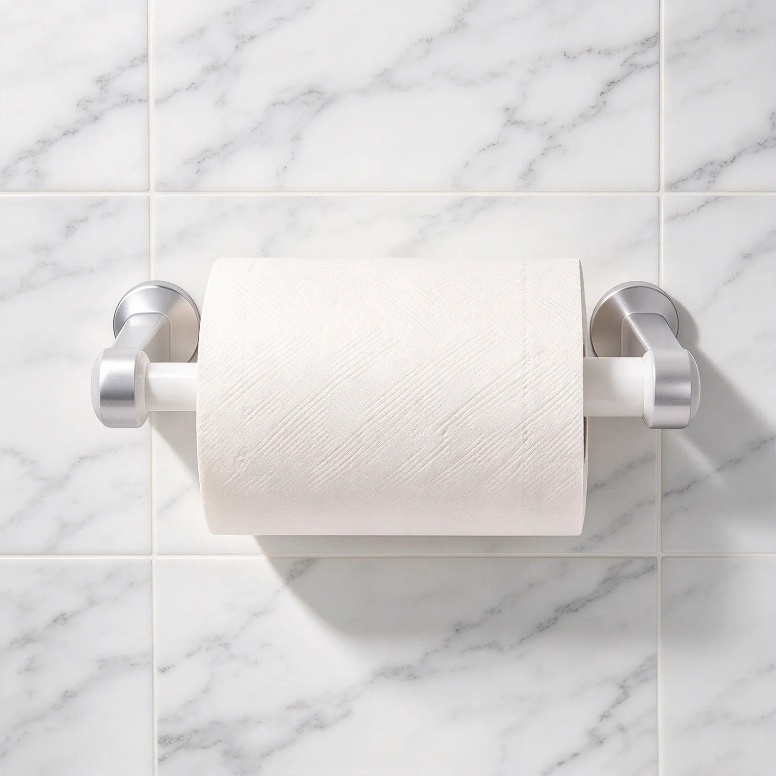 2Pcs Spring Loaded Toilet Paper Holder Replacement Roller Plastic Retractable Spindle Easy Installation Bathroom Tissue Roll