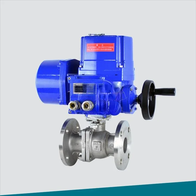 Fluorine-lined F46 flange ball valve 150LB diameter 4 inch explosion-proof switch type electric IP67