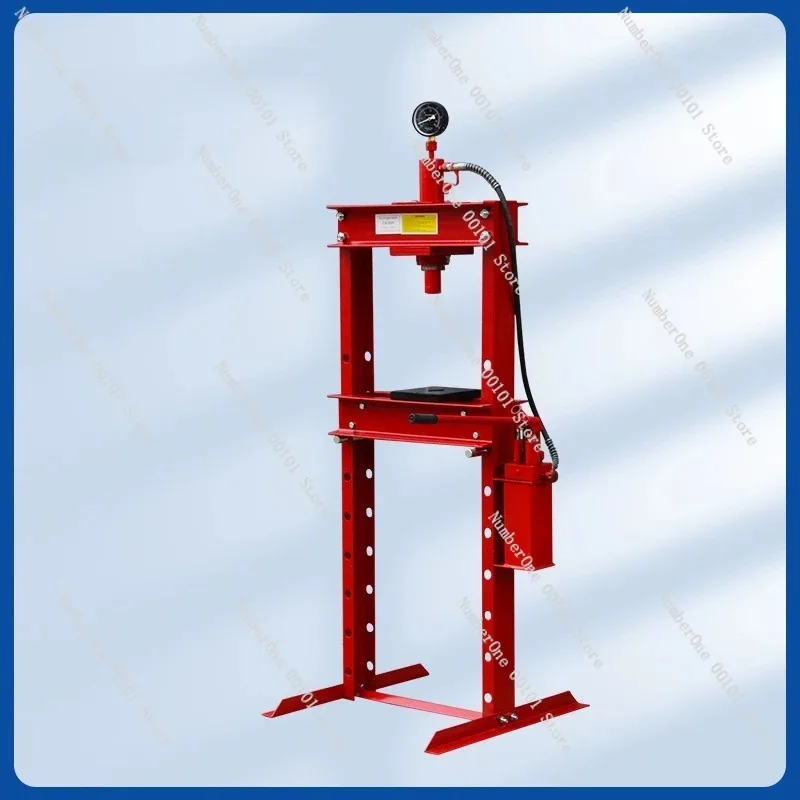 10T 12T 20T Hydraulic Shop Press with Gauge, Heavy Duty H-Frame for Bearing & Bushing Auto Repair