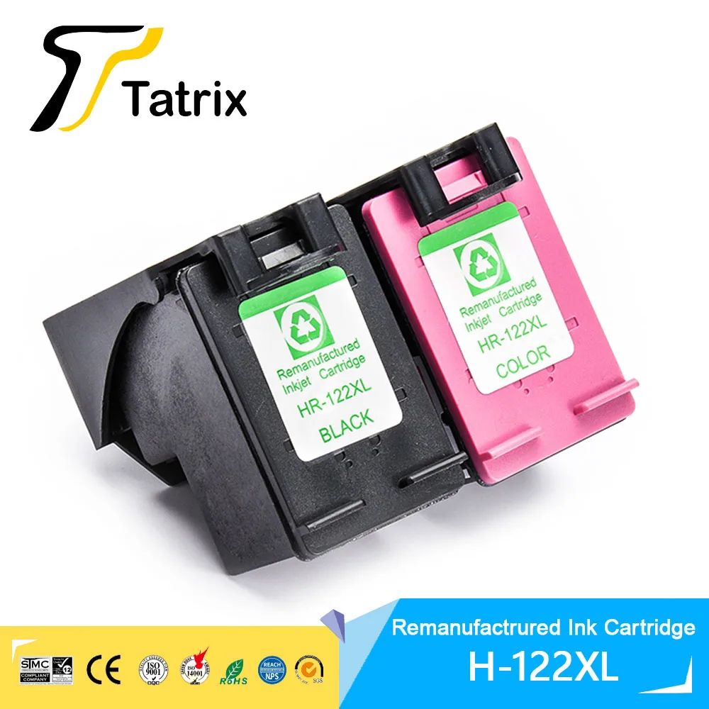 Tatrix Für HP122XL HP 122XL Tinte Patrone Für HP122 Für HP Deskjet 1000 1050 2000 2050 3000 3050 J410a J510a drucker