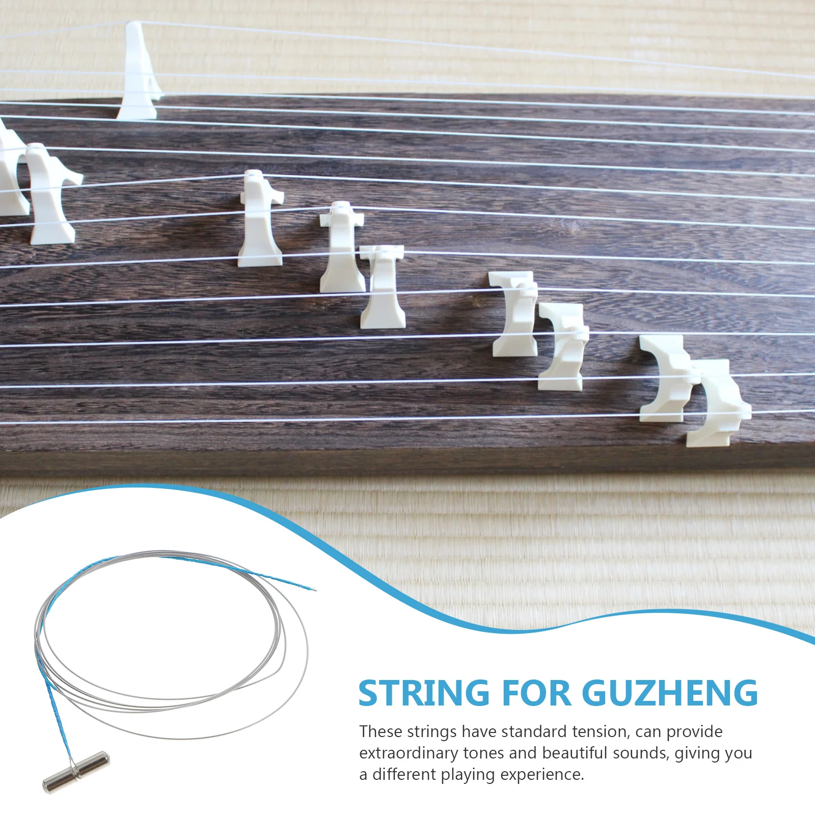 

Chinese Guzheng String Steel Wire String for Guzheng Durable Guzheng String Guzheng Replacing Strings