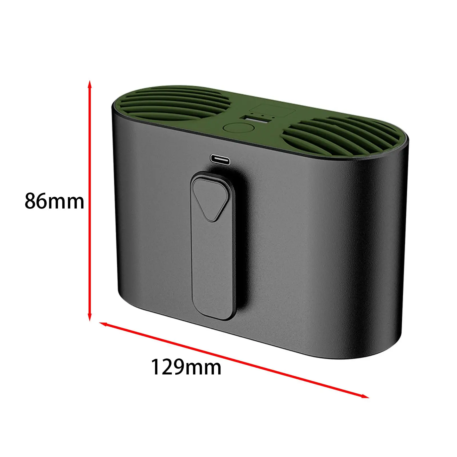 مروحة شخصية قابلة لإعادة الشحن ، فتحات تهوية مزدوجة ، خفيفة الوزن ، متعددة الأغراض ، 4 سرعتان بدون استخدام اليدين ، للعمل في الهواء الطلق ، من من من من من من من من من من من من الخارج ، من من من من من من من من من من من من من من من من من من من من من الخارج