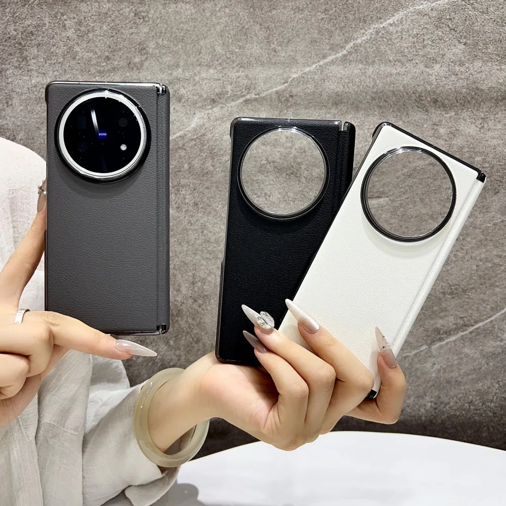

For VIVO X Fold 5 Case Luxury PU Leather Skin Protective Back Cover Case For VIVO X Fold5 Phone Shell