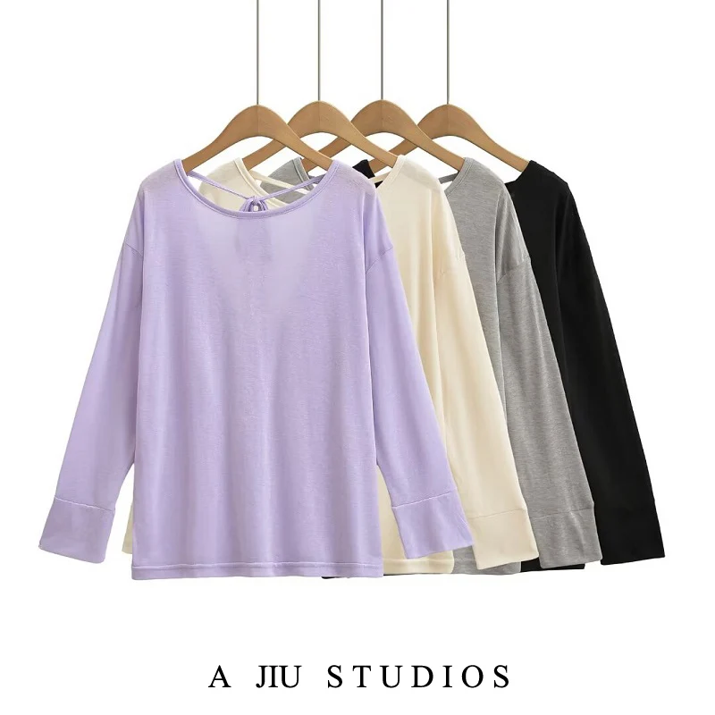 Sun Protection Bal Long Sve T-irt Women's Summer Loose Fit Dopane Mask Top Jazz Dance Cover up See tough