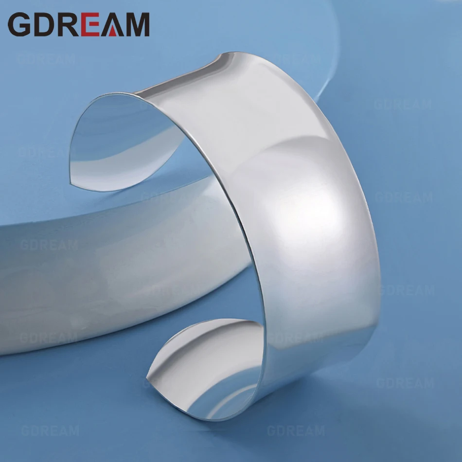 

GDREAM 925 Sterling Silver Bangle With Smooth Opening And Adjustable Design - Vintage Elegant And Noble Party Jewelry For Women