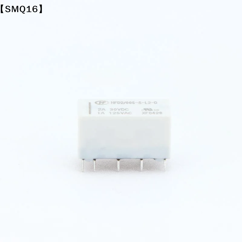 1Pc 12V Coil Bistable Latching Relay DPDT 30VDC 2A 1A 125VAC HFD2-005-S-L2-D Realy High Quality Home Improvement【SMQ】