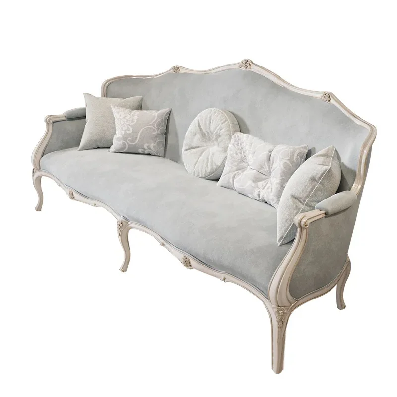 French living room court three-person sofa