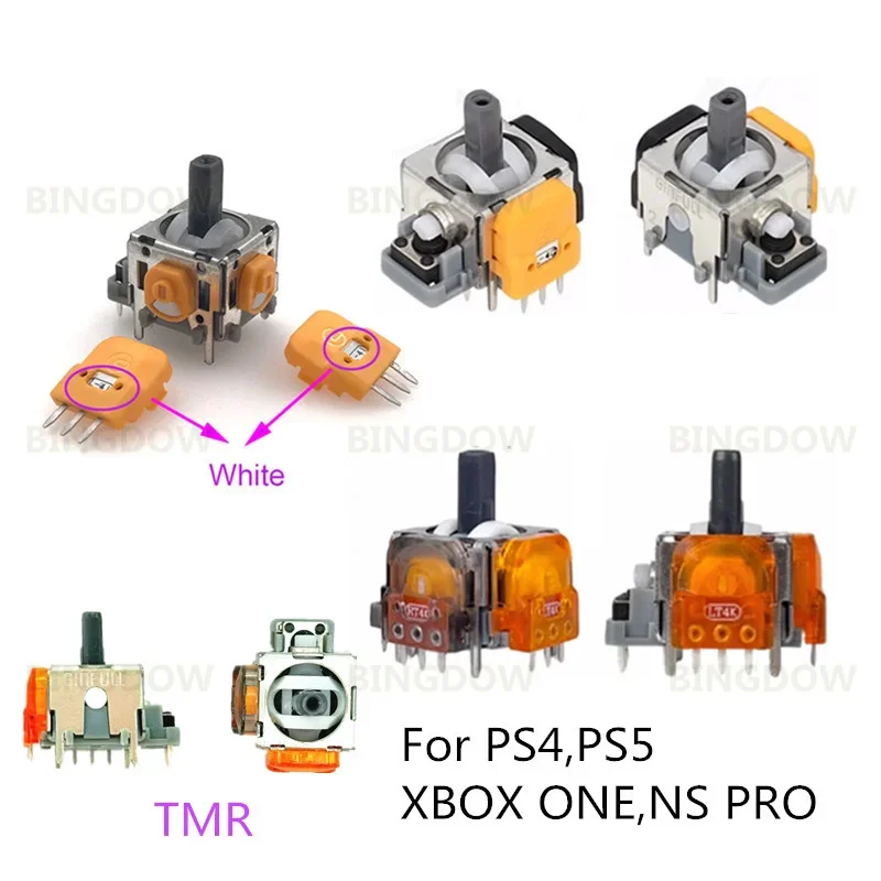 10PCS Anti-Drift Stick TMR Electromagnetic Joystick For PS5 3D Analog Sensor Module Hall Effect Thumbstick For PS4 NS Pro XBOX