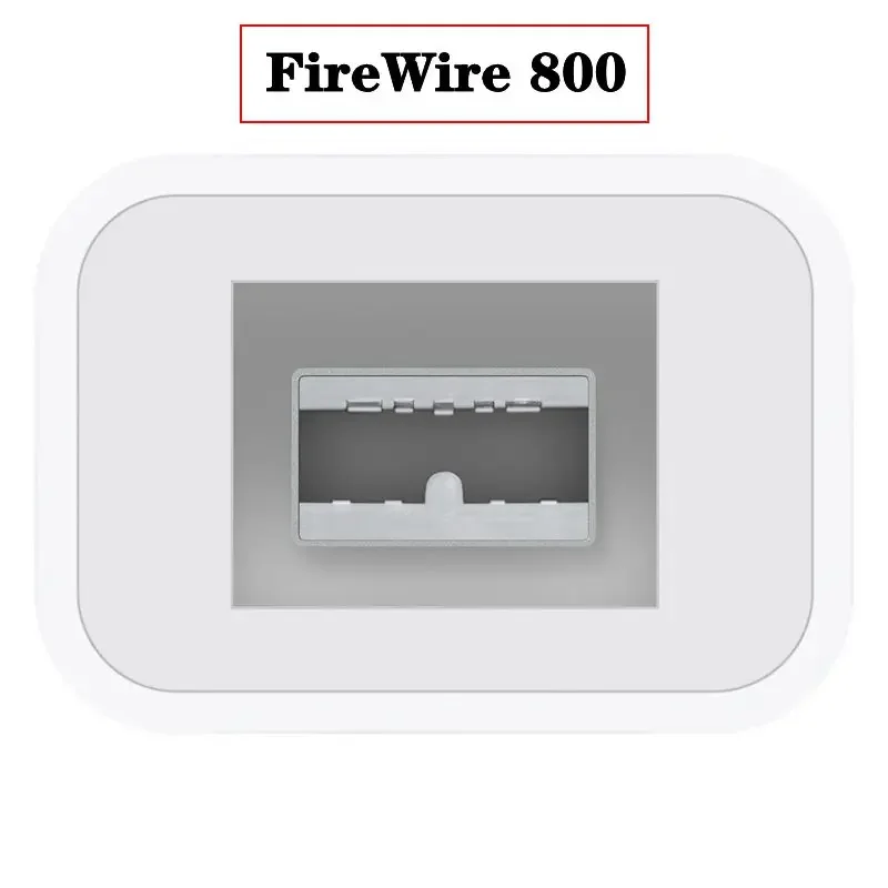 

Thunderbolt To FireWire 800 Adapter Thunderbolt To Fire 1394B, Suitable For Mac Computers Equipped With Thunderbolt Ports Apple