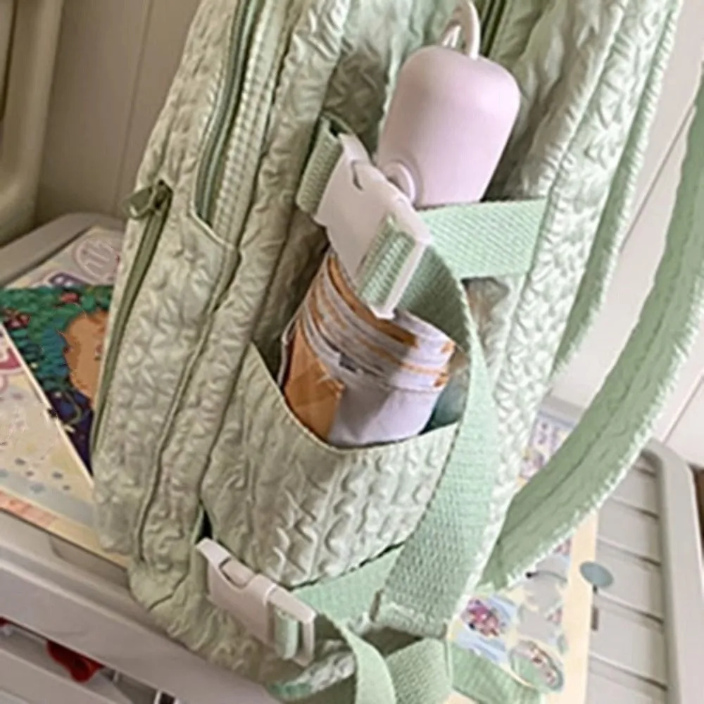 ポータブル無地学生スクールバッグキャンディーカラーシンプル大容量バックパック防水デイパックカレッジバックパックアウトドア