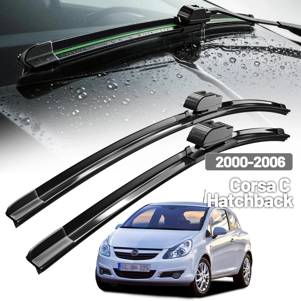 

For Opel Corsa C Hatchback 2000-2006 2001 2002 Wiper Front Wiper Blades Windshield Windscreen Window Brushes 20"+18"