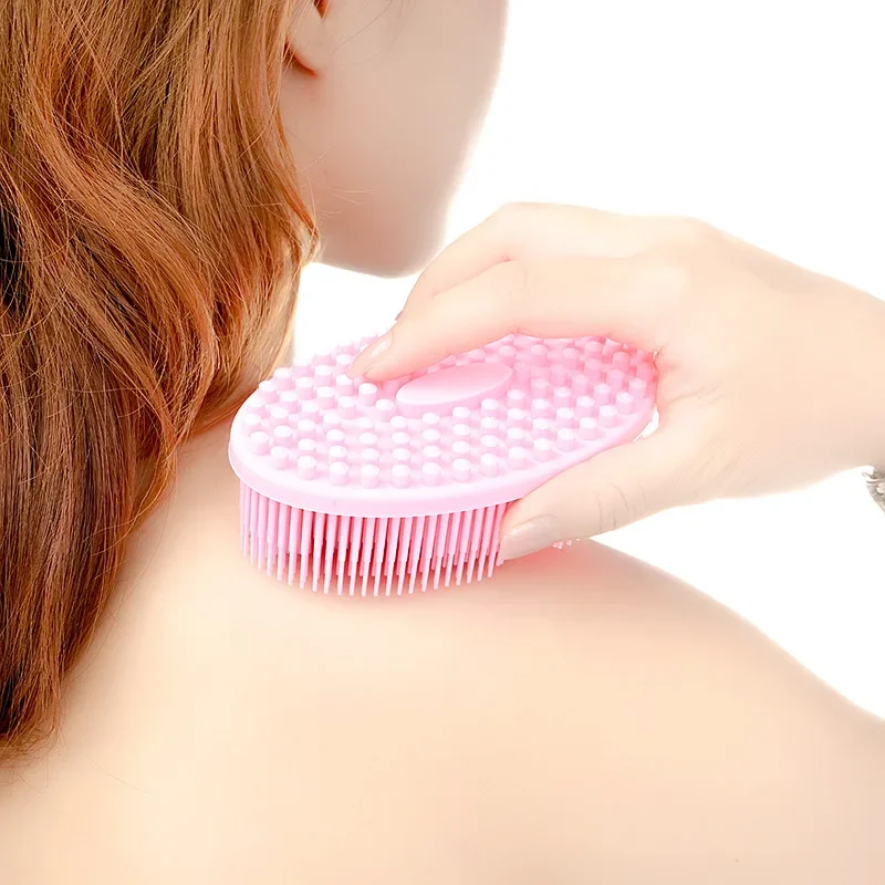 Hair Wash Brush Soft Silicon Bath Massage Brush to Newborn Baby Toddler  Prevent Dandruff Cradle Cap, or Flakes, Face Cleanser