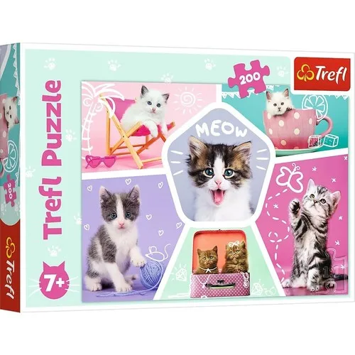 Child Of Trefl Puzzle Feline Pranks Puzzle da 200 pezzi