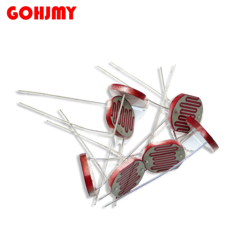 20PCS LDR Photo Light Sensitive Resistor Photoelectric Photoresistor 5528 GL5528 5537 5506 5516 5539 5549 GL12528 For Arduino