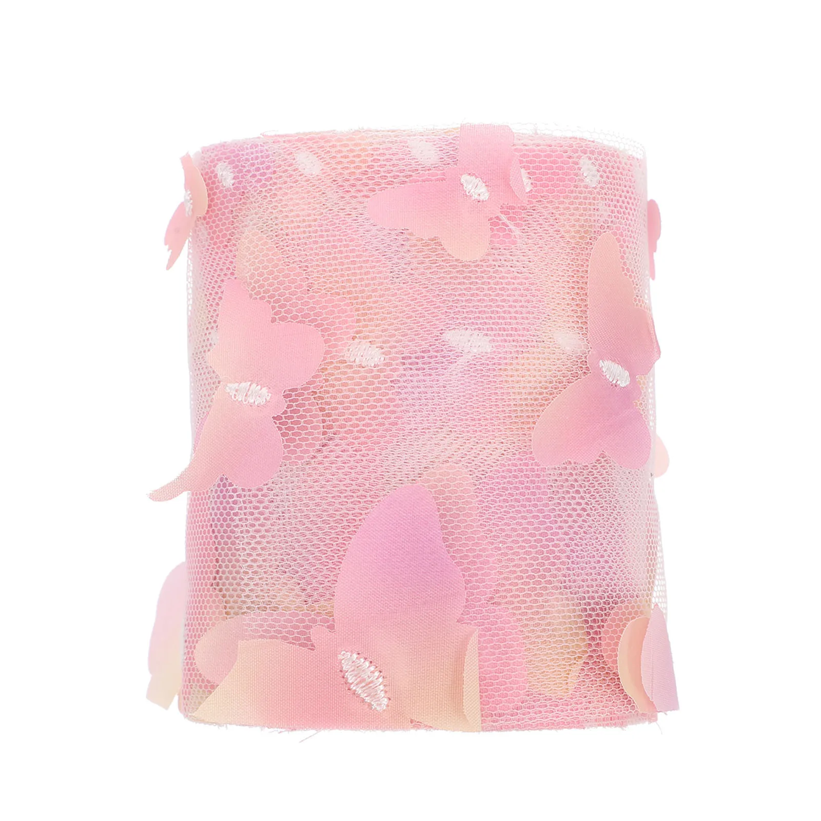 

Embroidered Butterfly Webbing Ribbon Pink Sewing Trim Clothes DIY Accessories Packaging Gifts Wedding Home Decoration