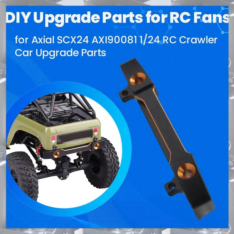 A84F-2Pcs Metal Front & Rear Bumper Set For Axial SCX24 AXI90081 1/24 RC Crawler Car Upgrade Parts
