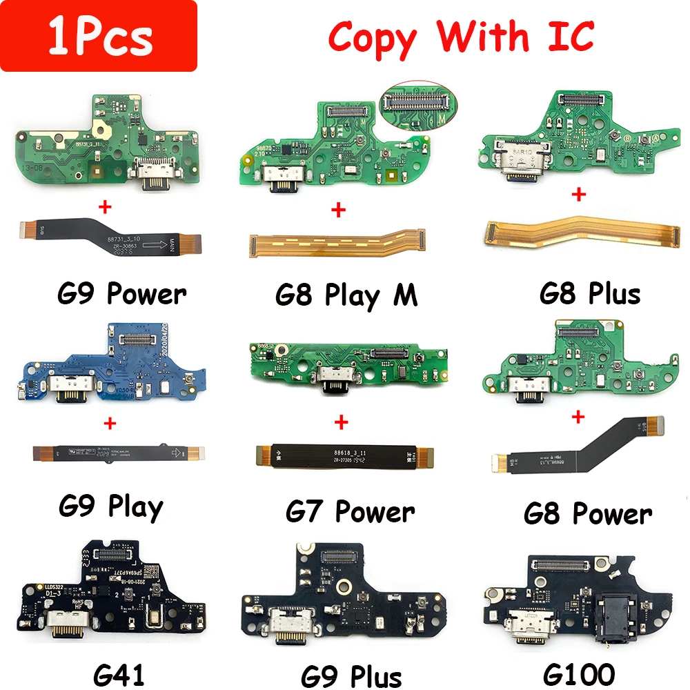 Ładowarka USB do szybkiego ładowania Płyta główna Elastyczny kabel do Moto G9 Power G8 G9 Plus G7 Power G6 Play Złącze stacji dokującej