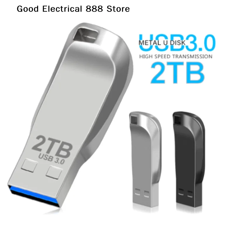 

【GE】Металлическая флешка USB 3.0, 2 ТБ, высокоскоростная, водонепроницаемая, с новым улучшенным адаптером TYPE-C