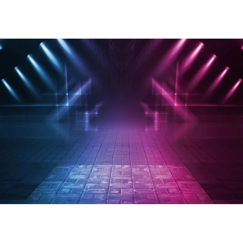 ネオンスタイルの写真の背景、夜のパーティーの装飾、ステージのプロジェクター、背景スタジオ、ステージライト、誕生日ショー