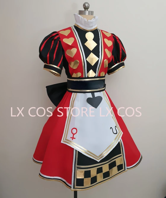 Anime Alice: Madness Returns The Royal/poker Outfit Cosplay Costume Custom Any Size