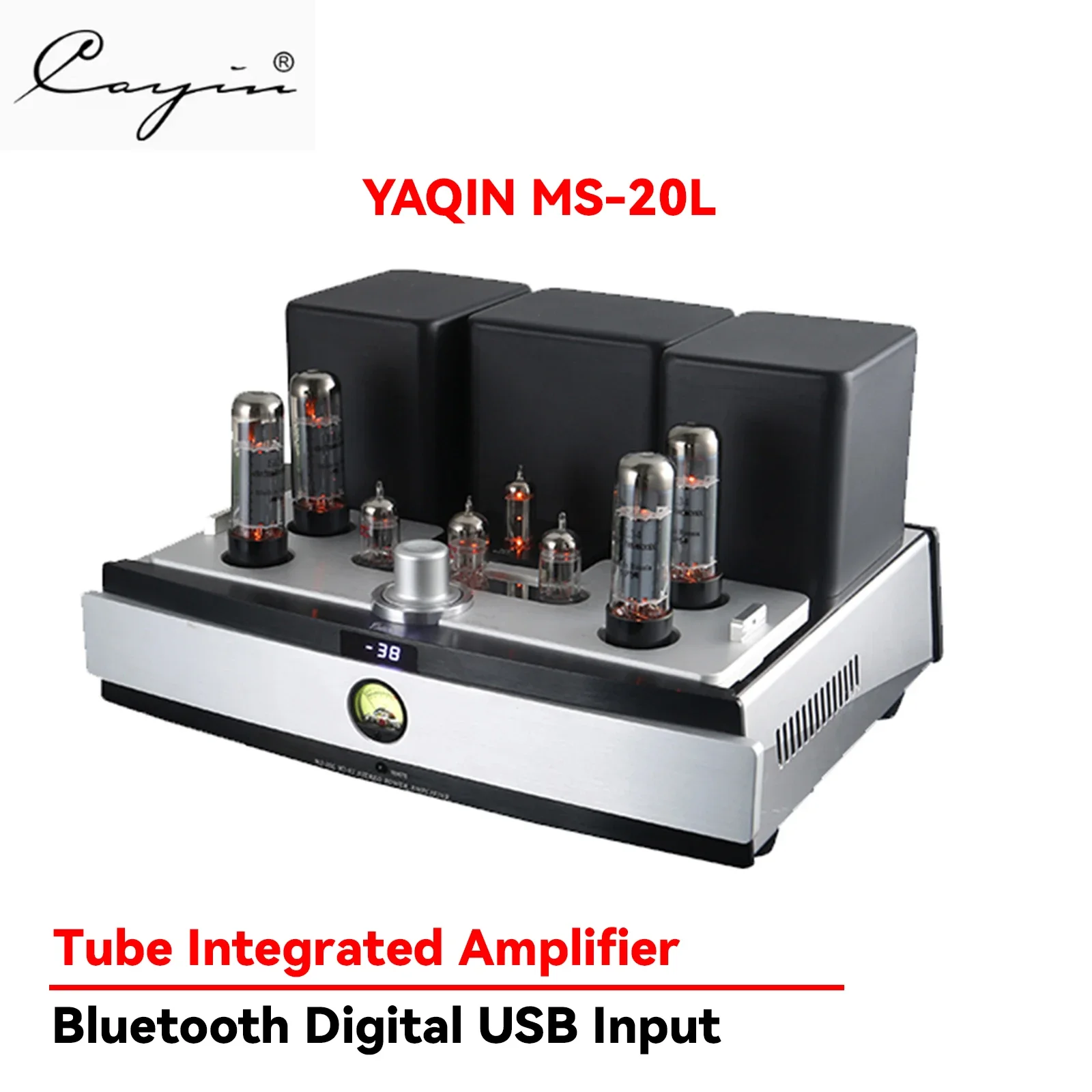 Yaqin MS-20L EL34 Tube Amplifier Bluetooth/USB/Digital Combined Amplifier HiFi Imported Tube Speaker with Remote Control