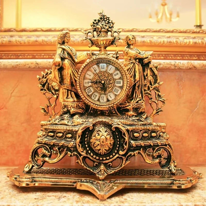 Elegant C Vintage Style Bronze Brass Tle C Classical Roman Home Decoration