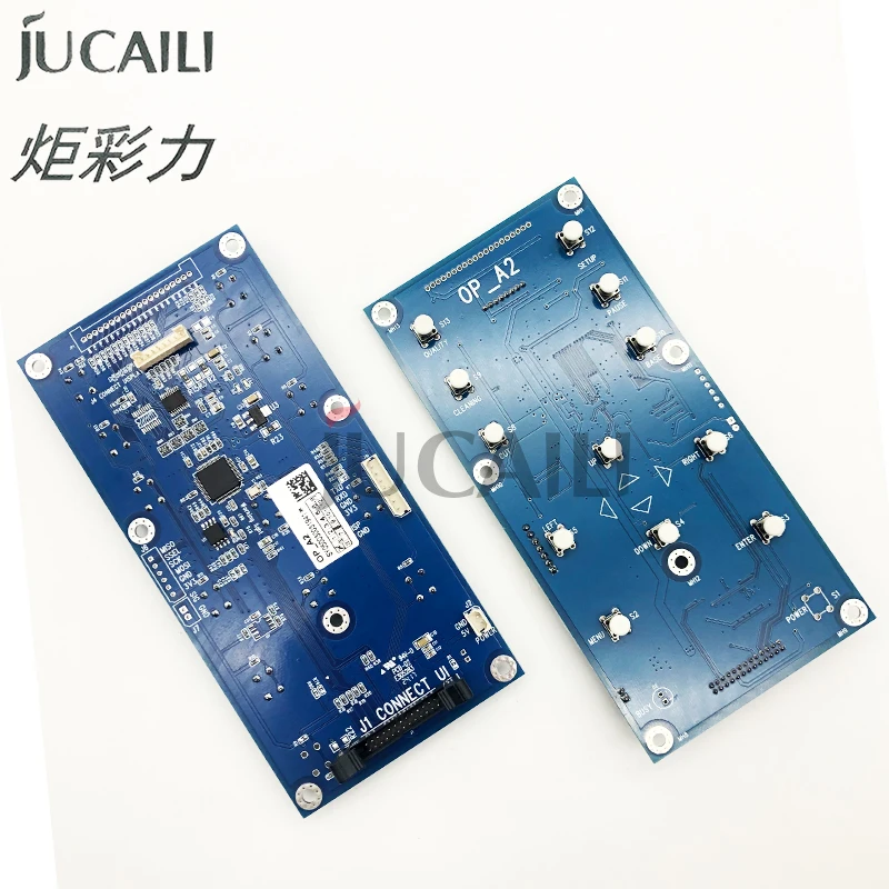 مجموعة لوحة مفاتيح Jucaili Senyang مكونة من 12 زرًا مع شاشة وكابل للطابعة Epson XP600 I3200 4720 DX5 DX7