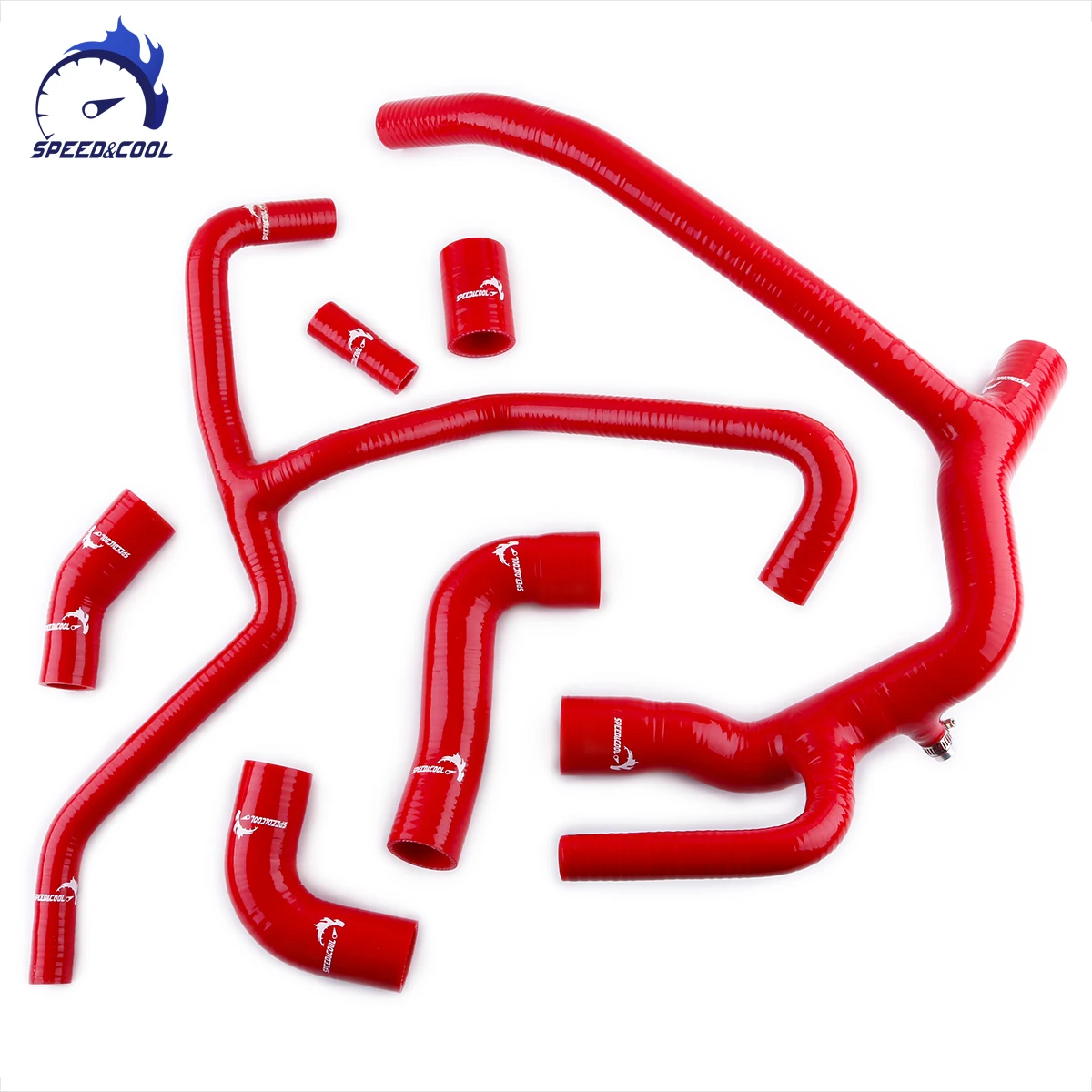 

SPEED&COOL For 1999-2004 Land Rover Discovery 2 TD5 Car Silicone Radiator Coolant Full Complete Whole Set Pipe Tube Hose Kit