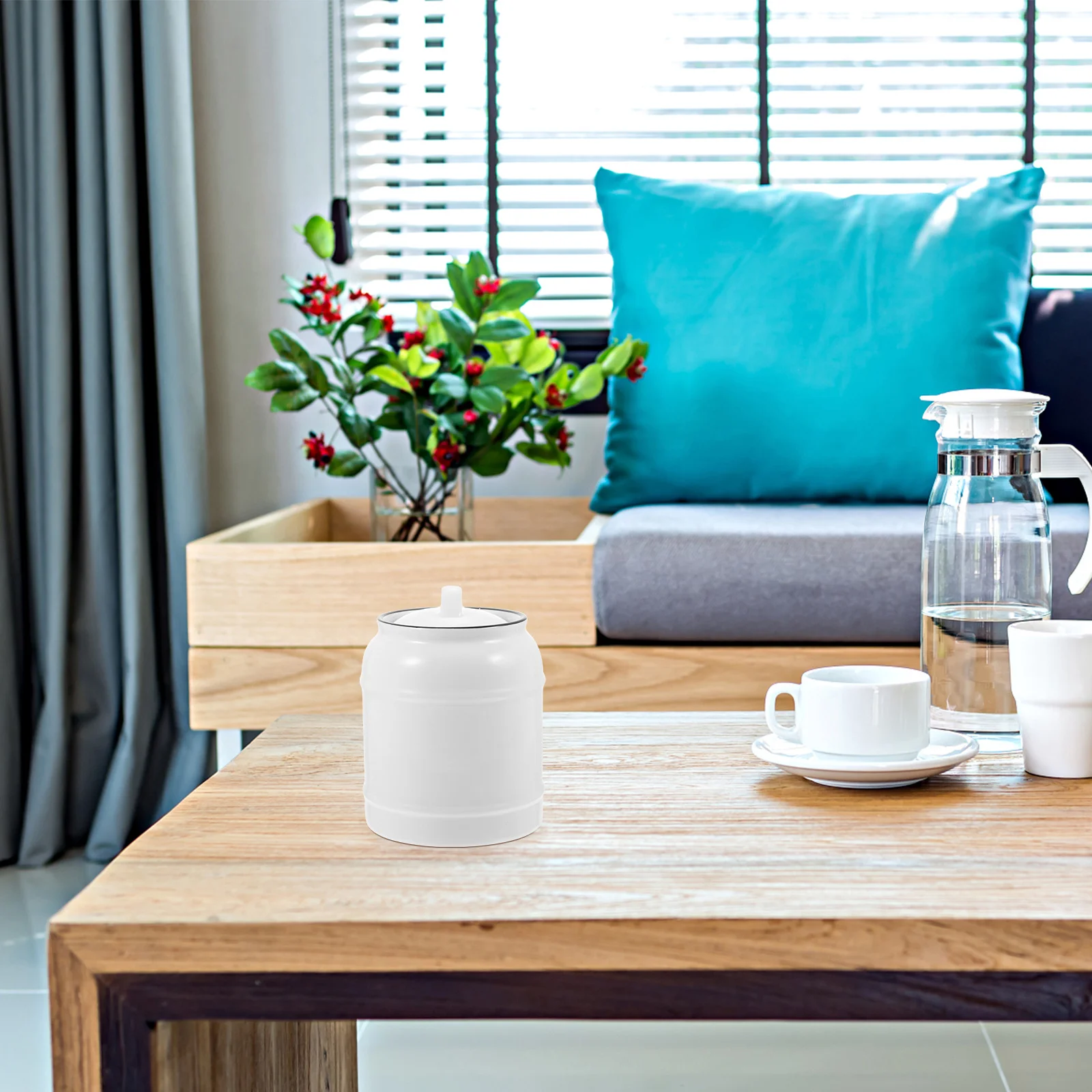 1 шт. элегантный керамический держатель для хранения продуктов, герметичная крышка для чая, кофе, белая керамическая банка для хранения продуктов питания