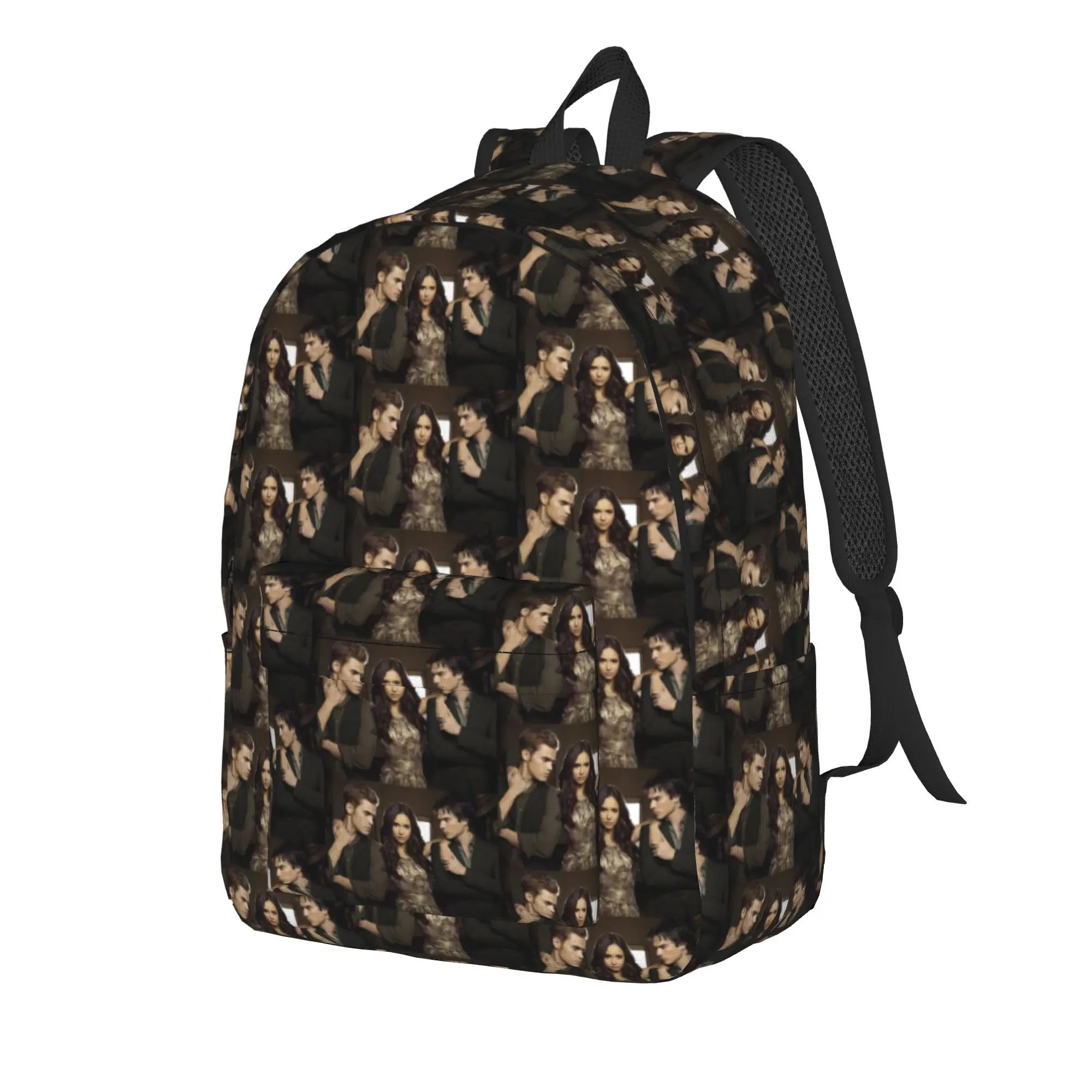 The Vampire Diaries Resuable Movie Backpack Damon Salvatore Kawaii Backpacks Student Workout Breathable School Bags Rucksack