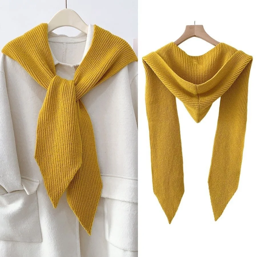 

Осенне-зимняя шерстяная вязаная шаль, шарф, шапка «все в одном», теплая шапка в студенческом стиле, мягкая защита от холода, украшение волшебного предмета