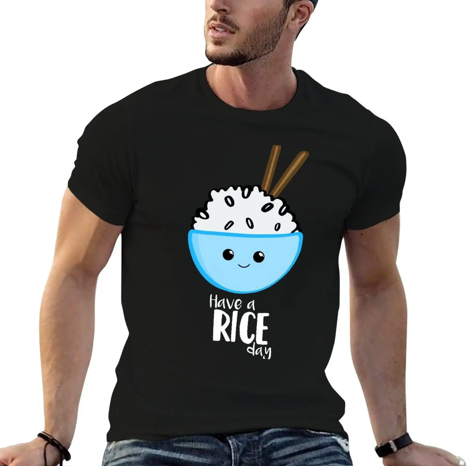 RICE Pun - Have a rice day! Motivational T-Shirt funny t shirts dark humor t shirt men 100% cotton luxury brand T-Shirt