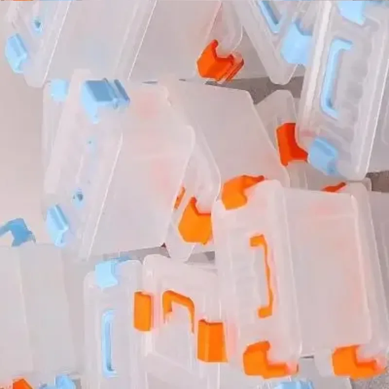 5 قطعة صندوق تخزين صغير لبيت الدمى صندوق أدوات شفاف نموذج دمية ديكور منزلي للمنزل دمى منزل المشهد الصغير ديكور الدعائم