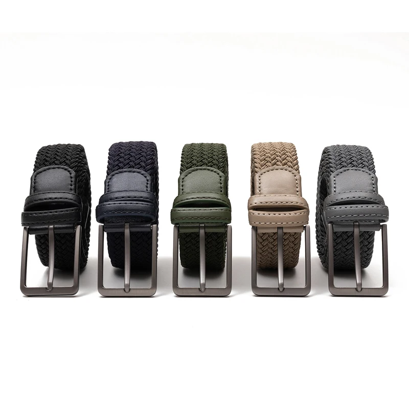 

Light Luxury High-end Belt 115 Cm Men Women Woven Belt Elastic Golf Ball Rubber Band Elastic Non Perforated Pants Waistband