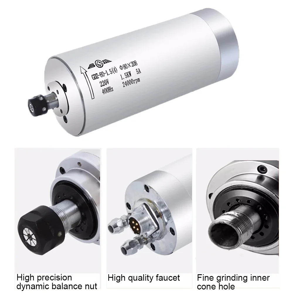 220V 380V 110V Water Cooled Spindle Motor 800W 1.5KW 2.2KW High Speed ER11 16 20 25 Collet for CNC Router Engraving Carved wood