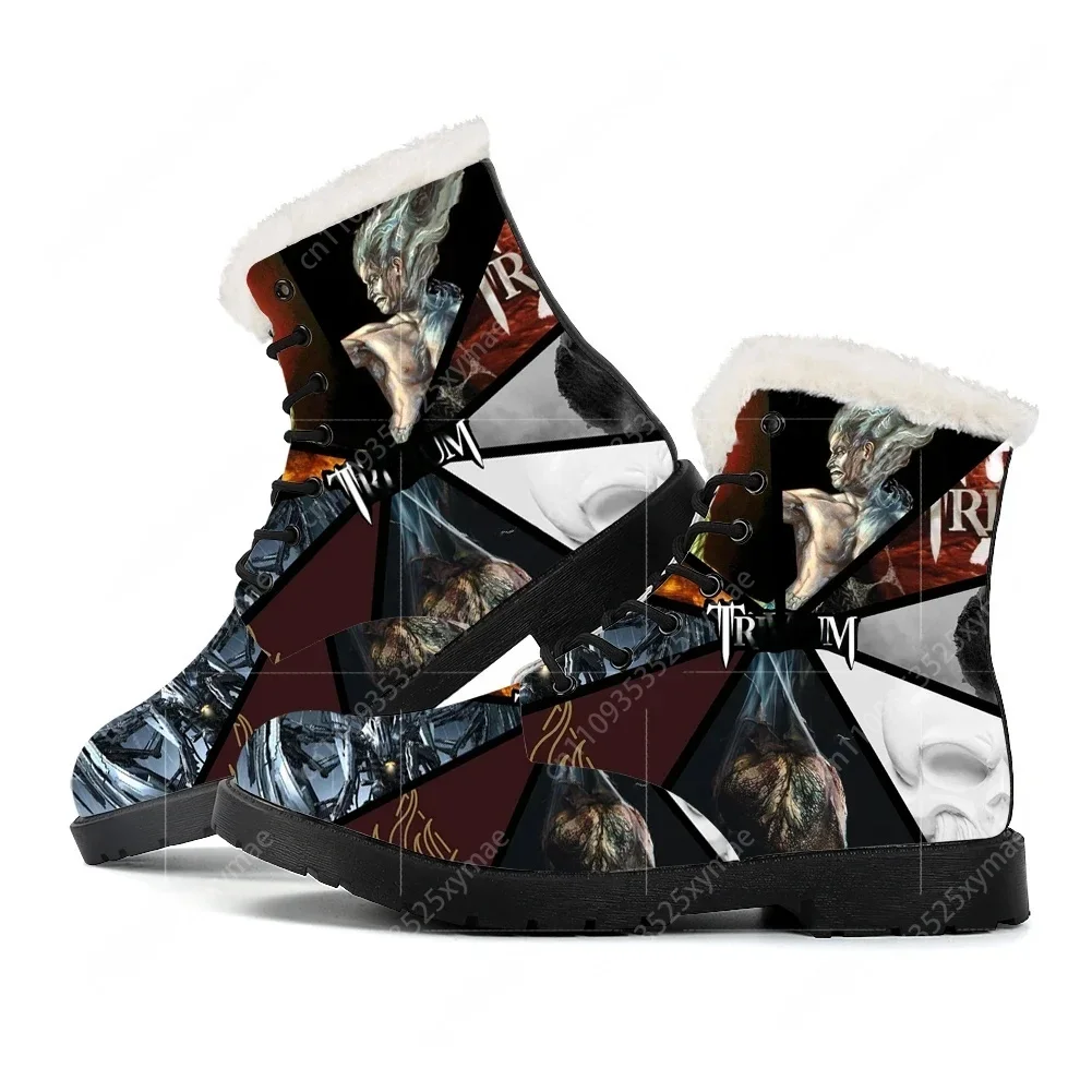 

Плюшевые ботинки Trivium Rock Heavy Metal Band для мужчин и женщин, повседневные ботинки в стиле хип-хоп для подростков, легкие, высокого качества, парные, с возможностью индивидуального дизайна