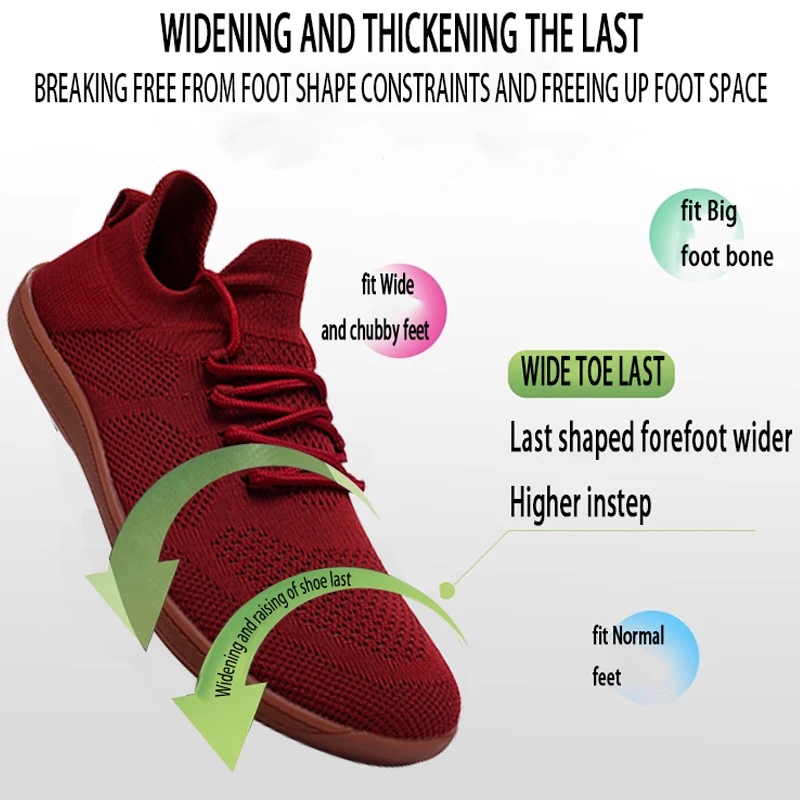 Minimalistische Barfußschuhe, Unisex, leicht, atmungsaktiv, Nullsohlen, breite Zehen, Herren-Laufschuhe, Outdoor, lässige Wanderschuhe – Detail 10
