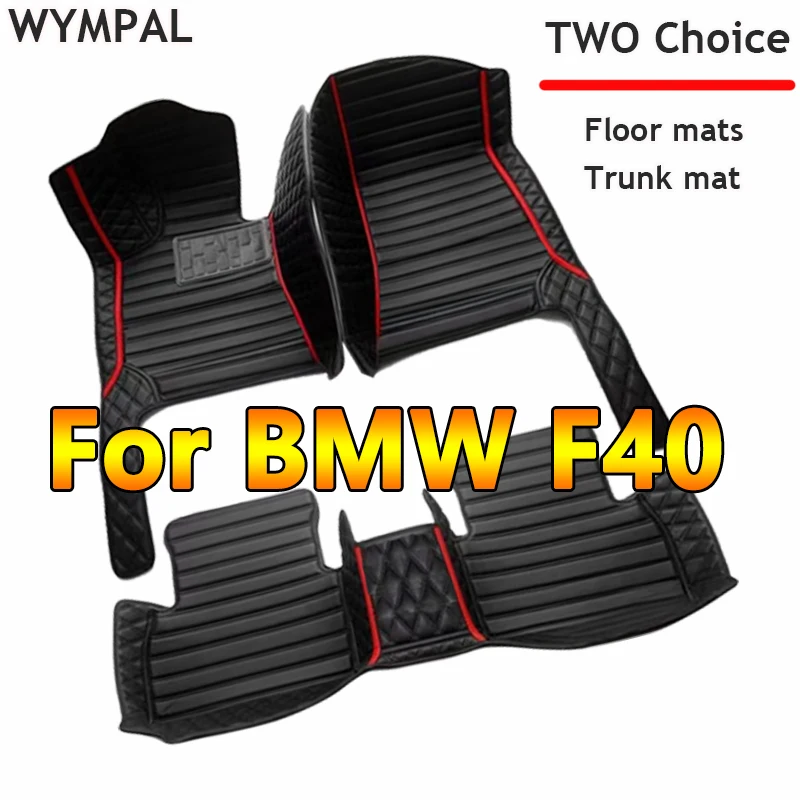 

Custom Automotive Car Floor Mats For BMW F40 2017 2018 2019 2020 2021 Auto Luxury Leather Men Women Car Mats Full Coverage