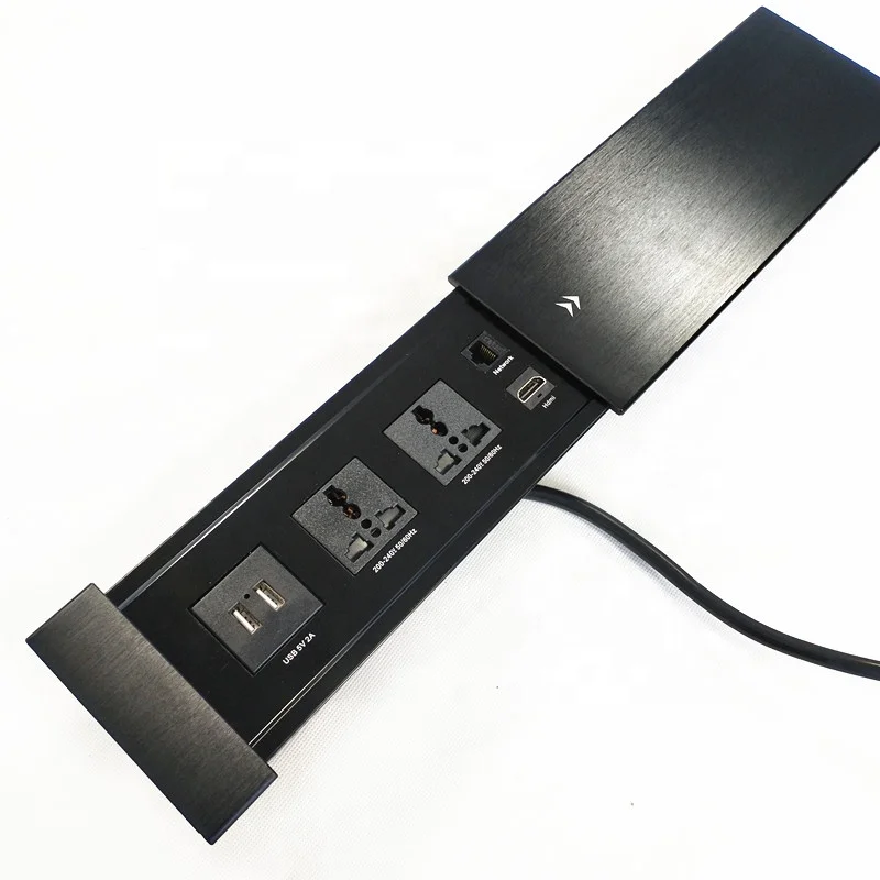 

Универсальная вилка, раздвижная открытая настольная розетка с USB-портом/электрическая раздвижная крышка, розетка, настольная розетка 16A CE