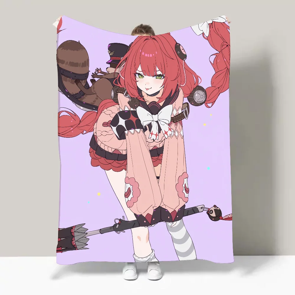 Zenless Zone Zero Ukinami Yuzuha Blanket Soft and Skin Friendly For Couch Bed Napping Bedspread All Seasons Comforter