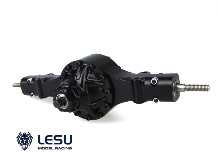 RC 1/14 LESU Differential-Hebelantrieb-Hinterachse für Tamiya Hydraulikbagger, Lader, Muldenkipper für VOLVO Tripper DIY-Teile – Detail 2