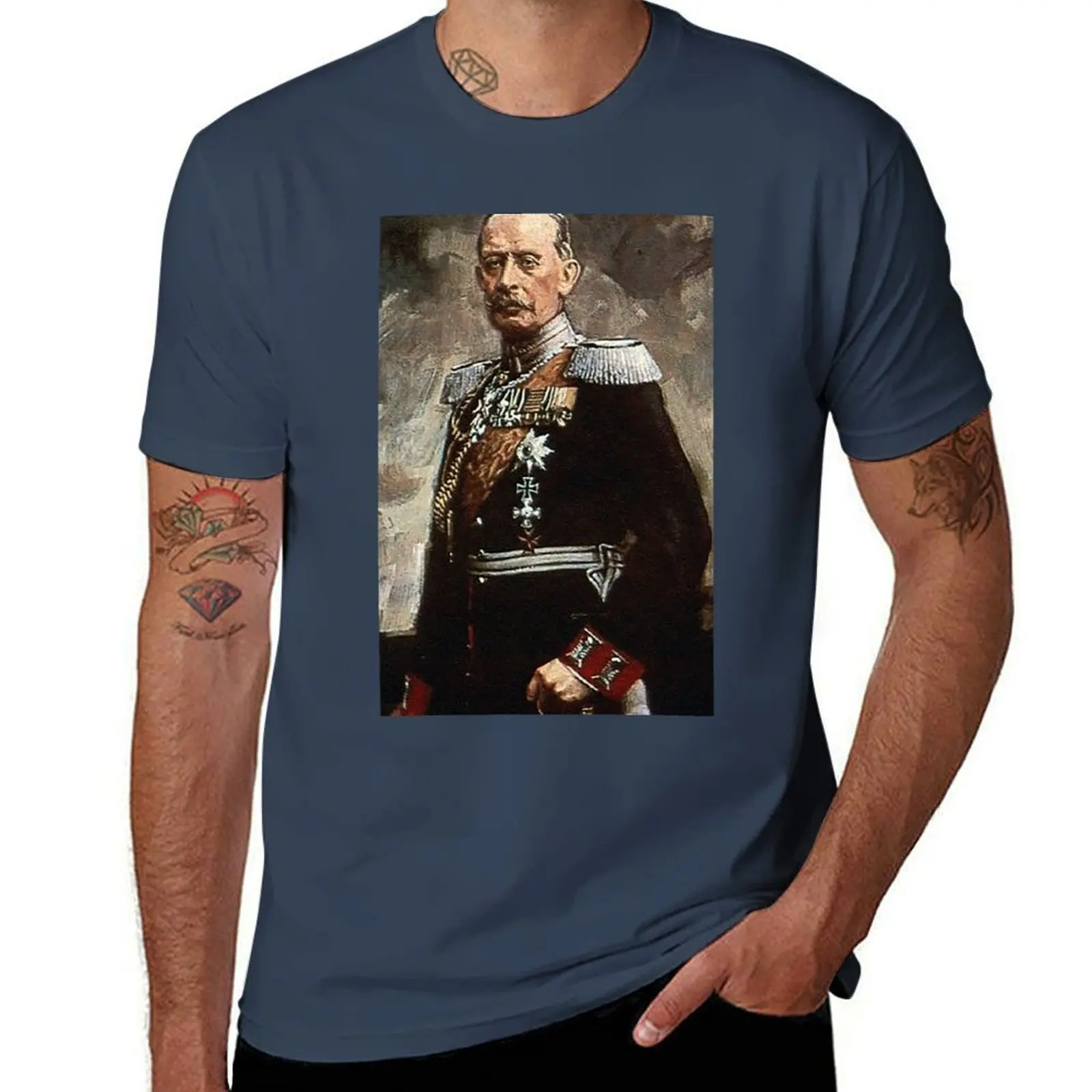 

Graf Alfred 1906 Schlieffen, General von T-Shirt Art Pattern Printed Casual Top